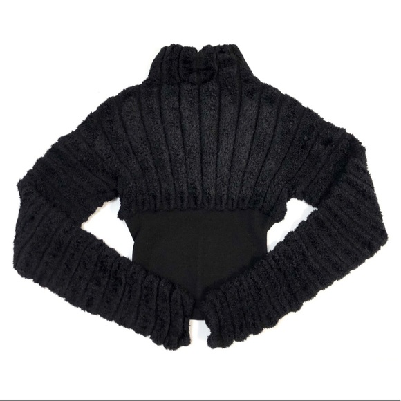 SOLD Alaïa 1991 Black Chenille Skirt Set XS - Picture 2 of 6